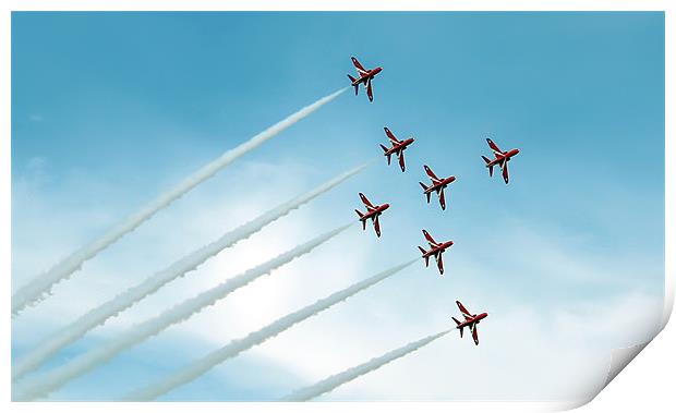 The Red Arrows Print by Paul Madden