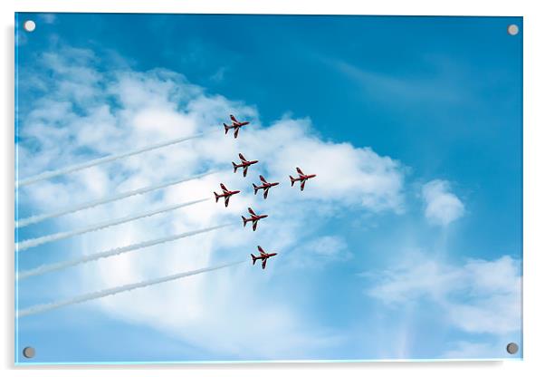 The Red Arrows Display Acrylic by Paul Madden