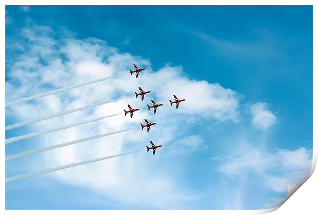 The Red Arrows Display Print by Paul Madden