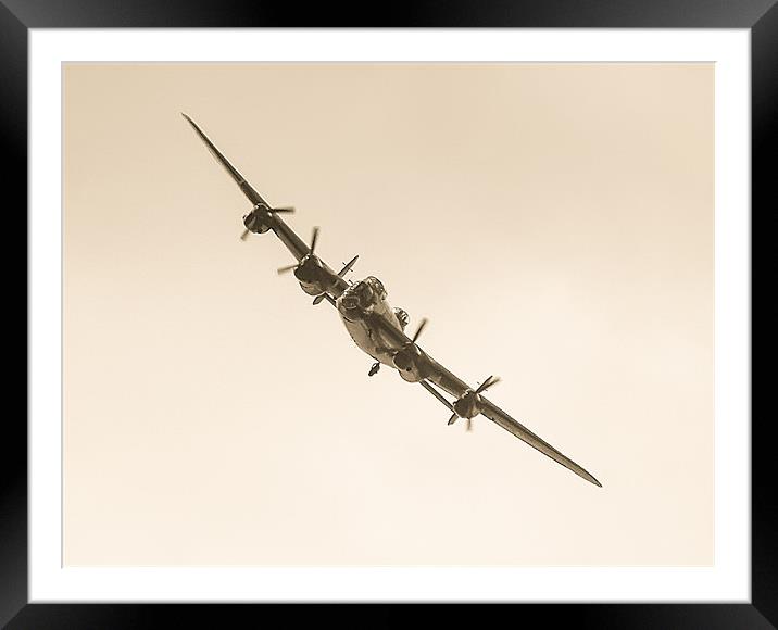 Lancaster Bomber Framed Mounted Print by Paul Madden