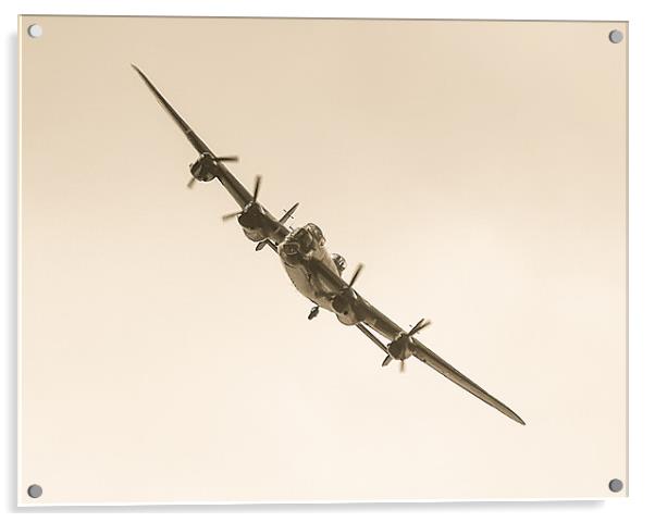 Lancaster Bomber Acrylic by Paul Madden