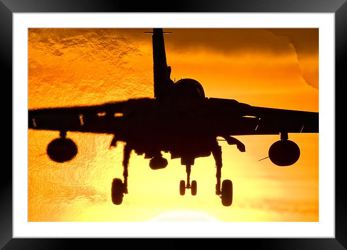 Sunset Tornado Framed Mounted Print by Peter J Bailey