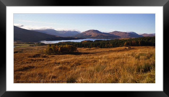 Loch Lochy Framed Mounted Print by les tobin