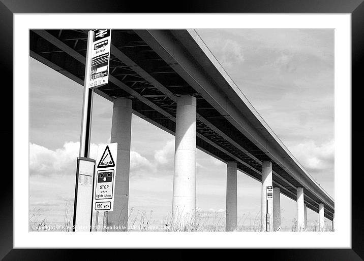 Sheppey Crossing Framed Mounted Print by Kim Slater