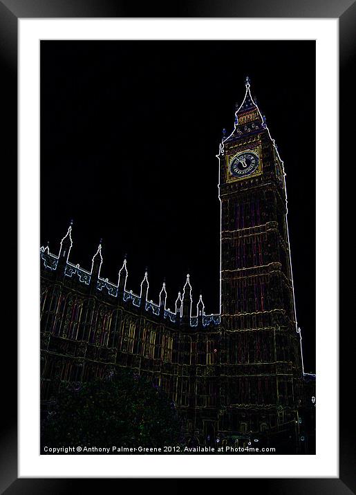 Big Ben Framed Mounted Print by Anthony Palmer-Greene