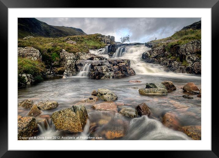 The Falls at Glen Coe Framed Mounted Print by Chris Frost