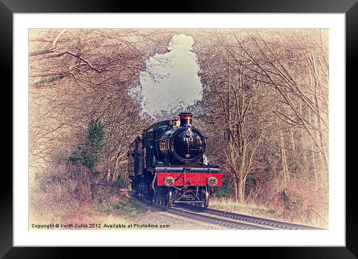 Steam Train Framed Mounted Print by Keith Cullis