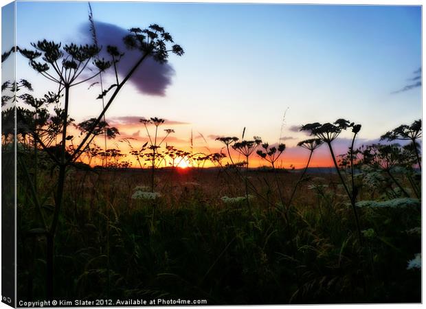 Wye Sunset Canvas Print by Kim Slater