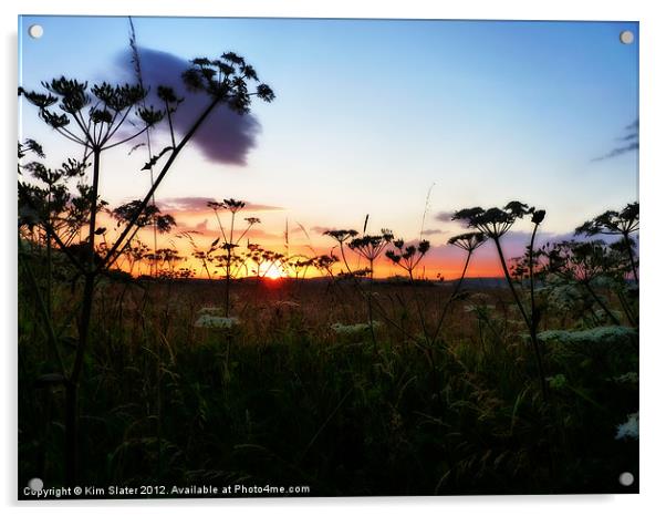 Wye Sunset Acrylic by Kim Slater