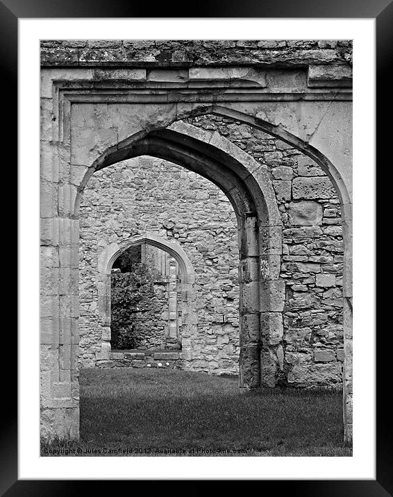 Arches To Where!! Framed Mounted Print by Jules Camfield