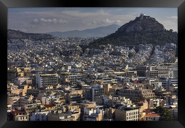 The highest point in the city Framed Print by Tom Gomez