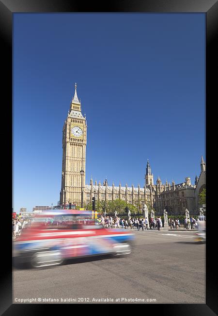 Big Ben,London, England Framed Print by stefano baldini