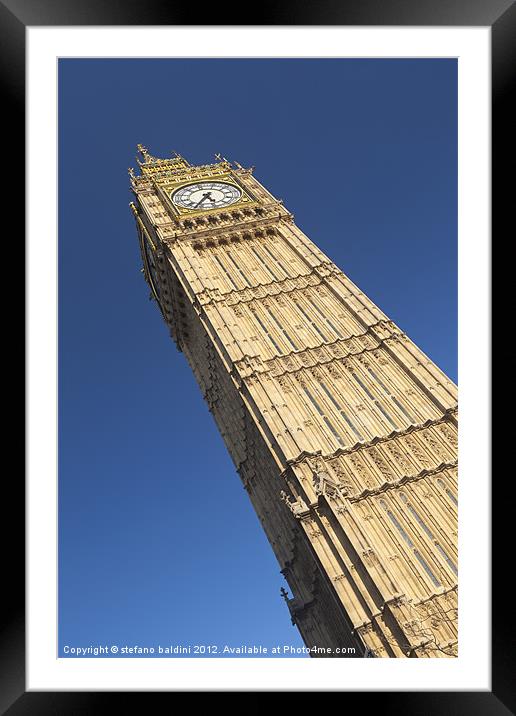 Big Ben,London, England Framed Mounted Print by stefano baldini