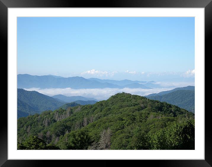 Cherokee Mountains Framed Mounted Print by Jamie 