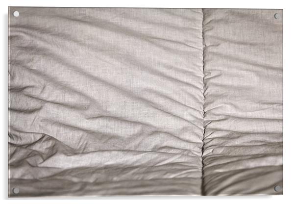 Stitched Bed Linen Acrylic by Arfabita  
