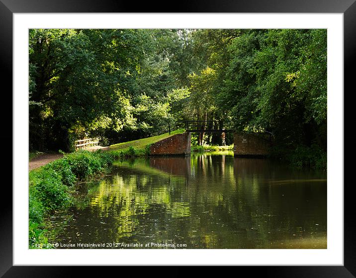 Wey Navigation, Surrey Framed Mounted Print by Louise Heusinkveld