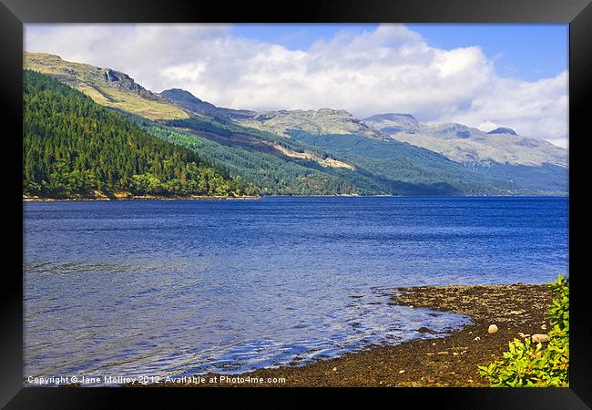 Loch Long, Argyll, Scotland Framed Print by Jane McIlroy