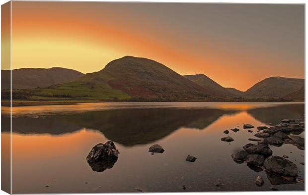 Sunrise at Brothers Water Canvas Print by Roger Green