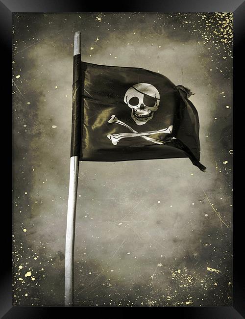 Pirate nights (sepia) Framed Print by Heather Newton