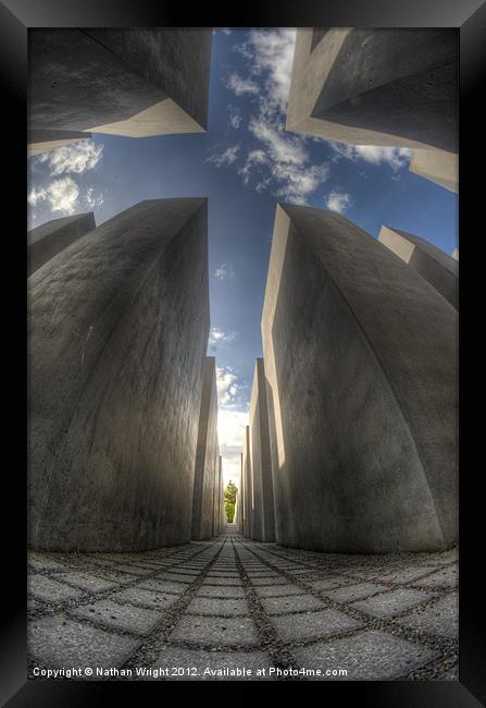 Jewish memorial wide Framed Print by Nathan Wright