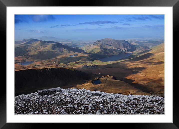 Views from Snowdon Framed Mounted Print by Gail Johnson