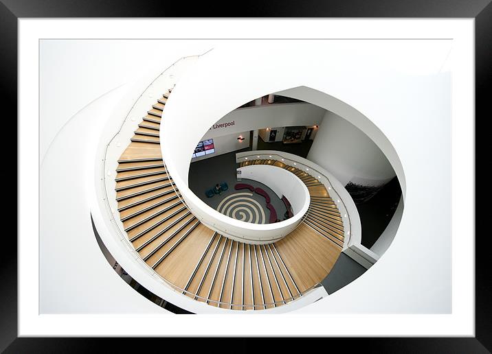Sweeping stairs Framed Mounted Print by Simon Case