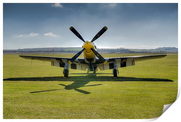P51D Mustang fighter Print by Gary Eason