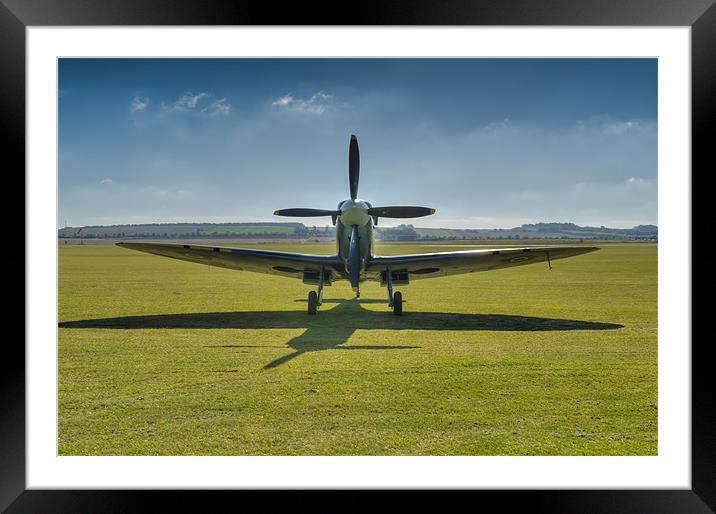 Graceful Spitfire Framed Mounted Print by Gary Eason