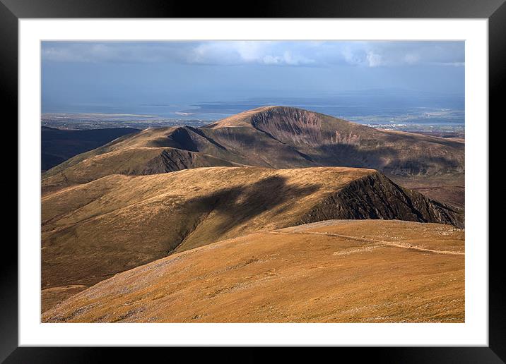 Views from Snowdon Framed Mounted Print by Gail Johnson