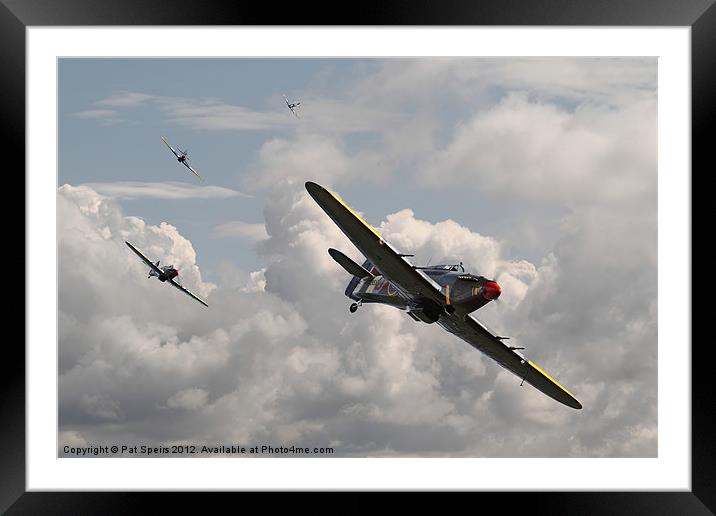 Hurricanes - 'Tally Ho' Framed Mounted Print by Pat Speirs