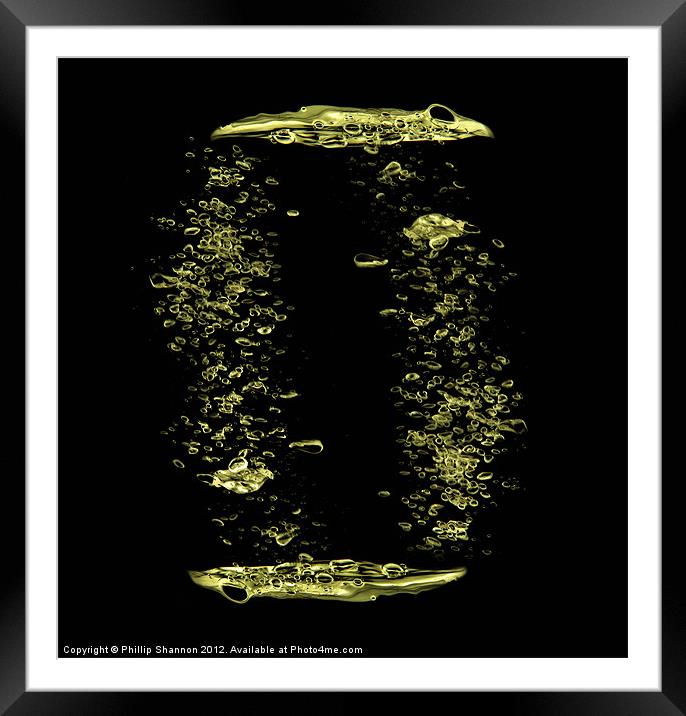 Bubbles Multiplied Framed Mounted Print by Phillip Shannon