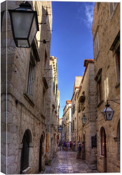 An Alley in Dubrovnik Canvas Print by Tom Gomez