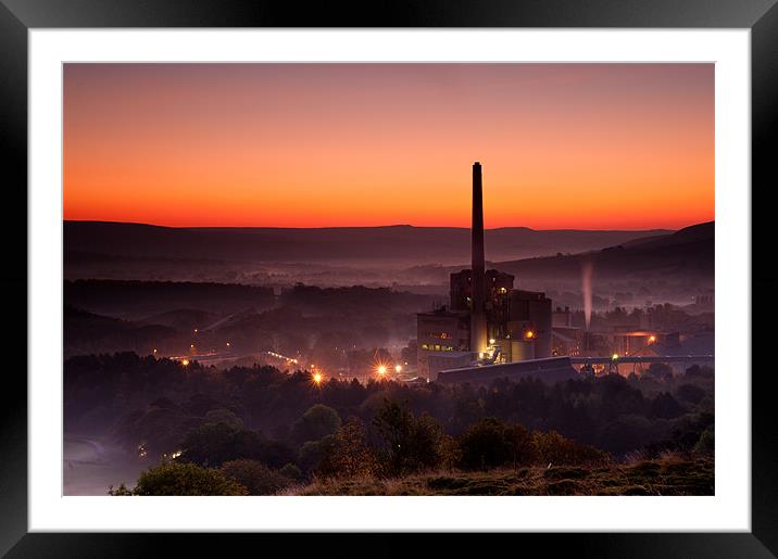 Dawn of Industry Framed Mounted Print by Chris Charlesworth