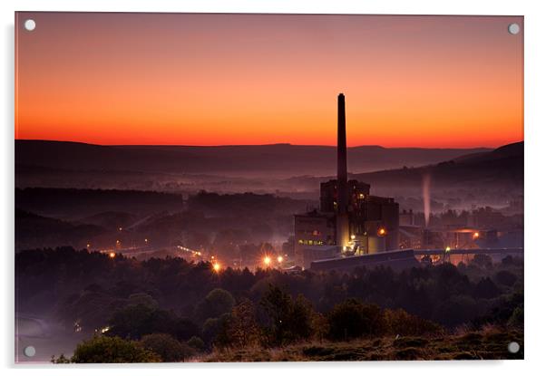 Dawn of Industry Acrylic by Chris Charlesworth