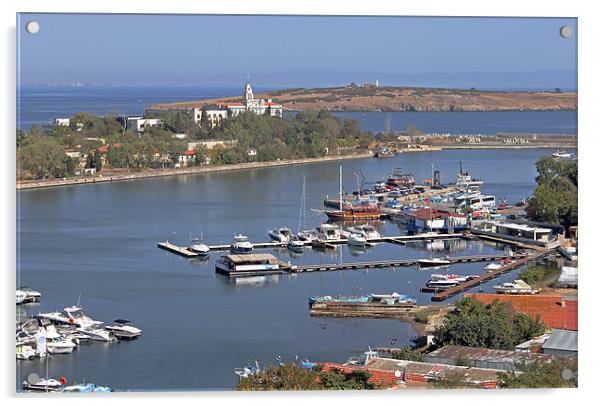 Sozopol Harbour Acrylic by Tony Murtagh