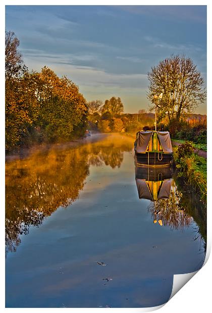 Autumn on the grand union canal Print by Jack Jacovou Travellingjour
