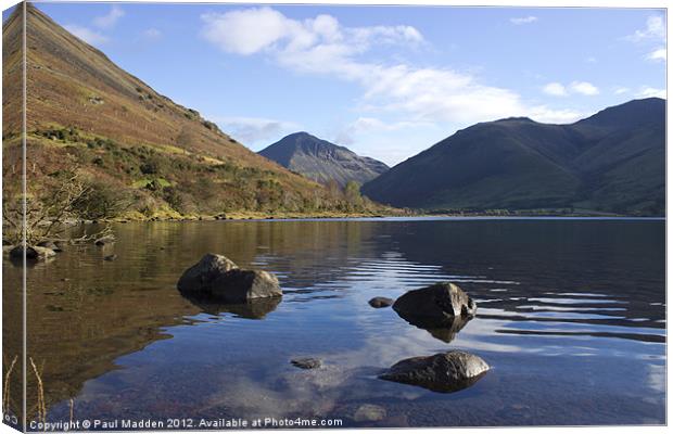 Wastwater lake District Cumbria Canvas Print by Paul Madden
