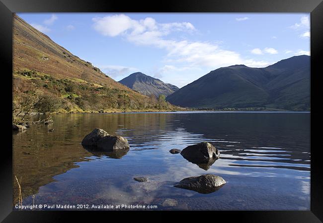 Wastwater lake District Cumbria Framed Print by Paul Madden