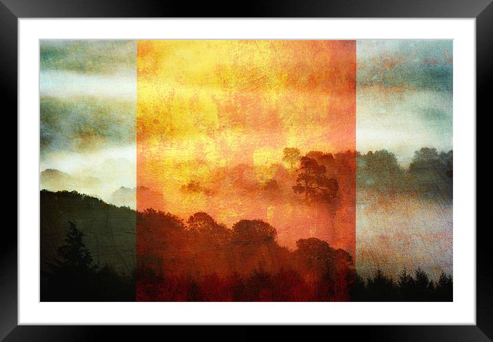 Into The Misty Valley Framed Mounted Print by Chris Manfield