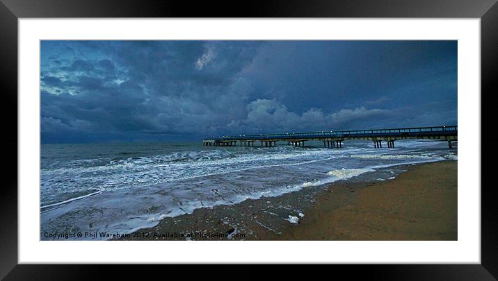 Wide angle pier Framed Mounted Print by Phil Wareham