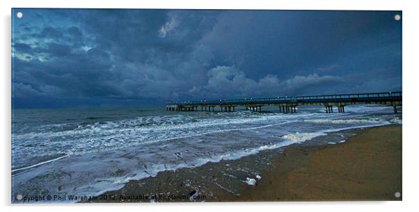 Wide angle pier Acrylic by Phil Wareham