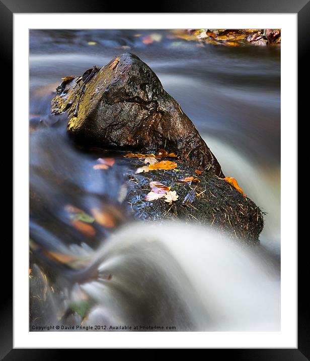 Flowing River Framed Mounted Print by David Pringle