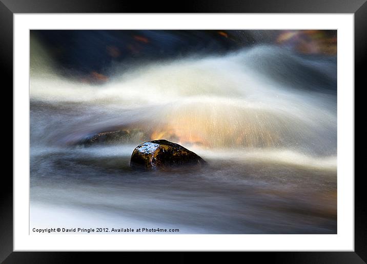 Flowing River II Framed Mounted Print by David Pringle