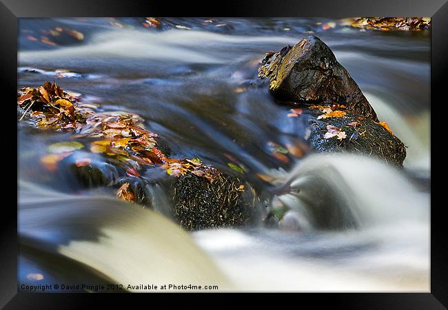 Flowing River III Framed Print by David Pringle