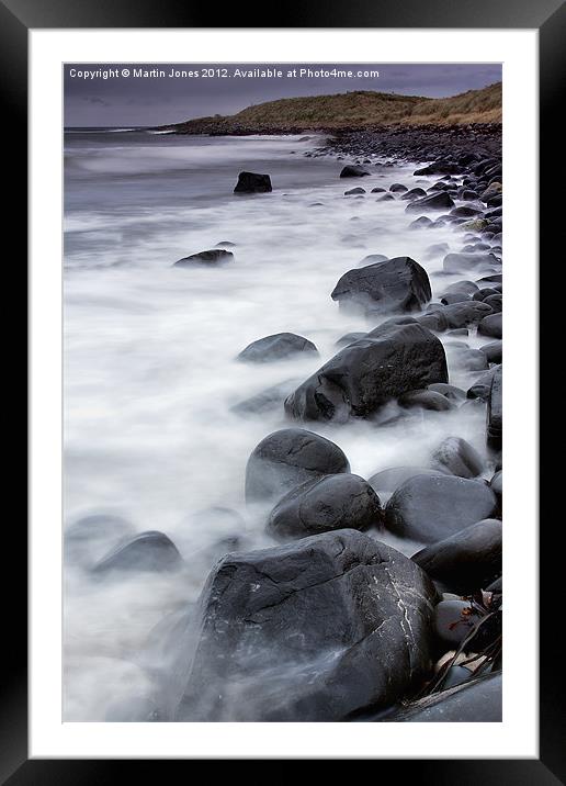 Boulder Beach at Berwick Framed Mounted Print by K7 Photography