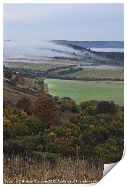 Autumn Mist Print by Graham Custance