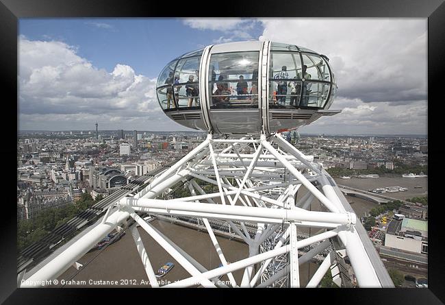The London Eye Framed Print by Graham Custance