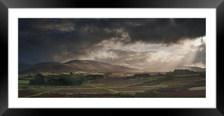 Mynydd Mawr autumn glow Framed Mounted Print by Creative Photography Wales