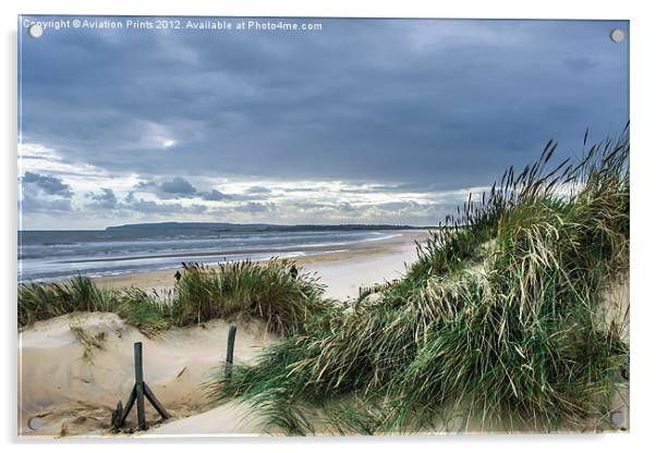 Camber Sands Beach Dunes Acrylic by Oxon Images