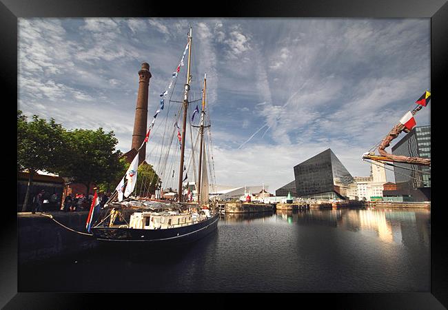Liverpool Docks & Pumphouse Framed Print by Wayne Molyneux